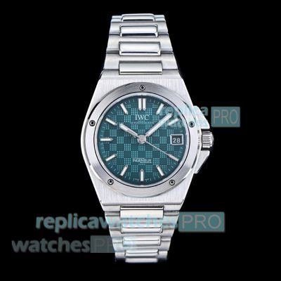 IWS Swiss Clone IWC Schaffhausen Ingenieur Lake Blue Dial Stainless Steel Ladies' Watch 